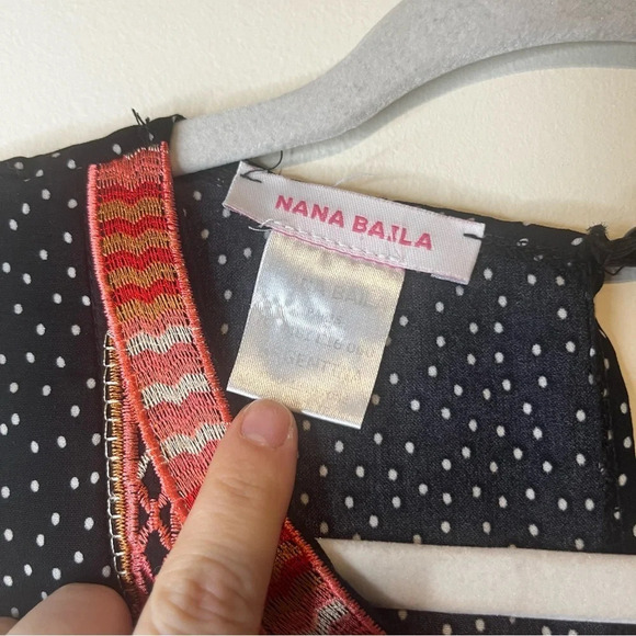 NANA BAILA PARIS Argentina Embroidered Polka Dot Lightweight Jumpsuit Romper - Picture 7 of 11